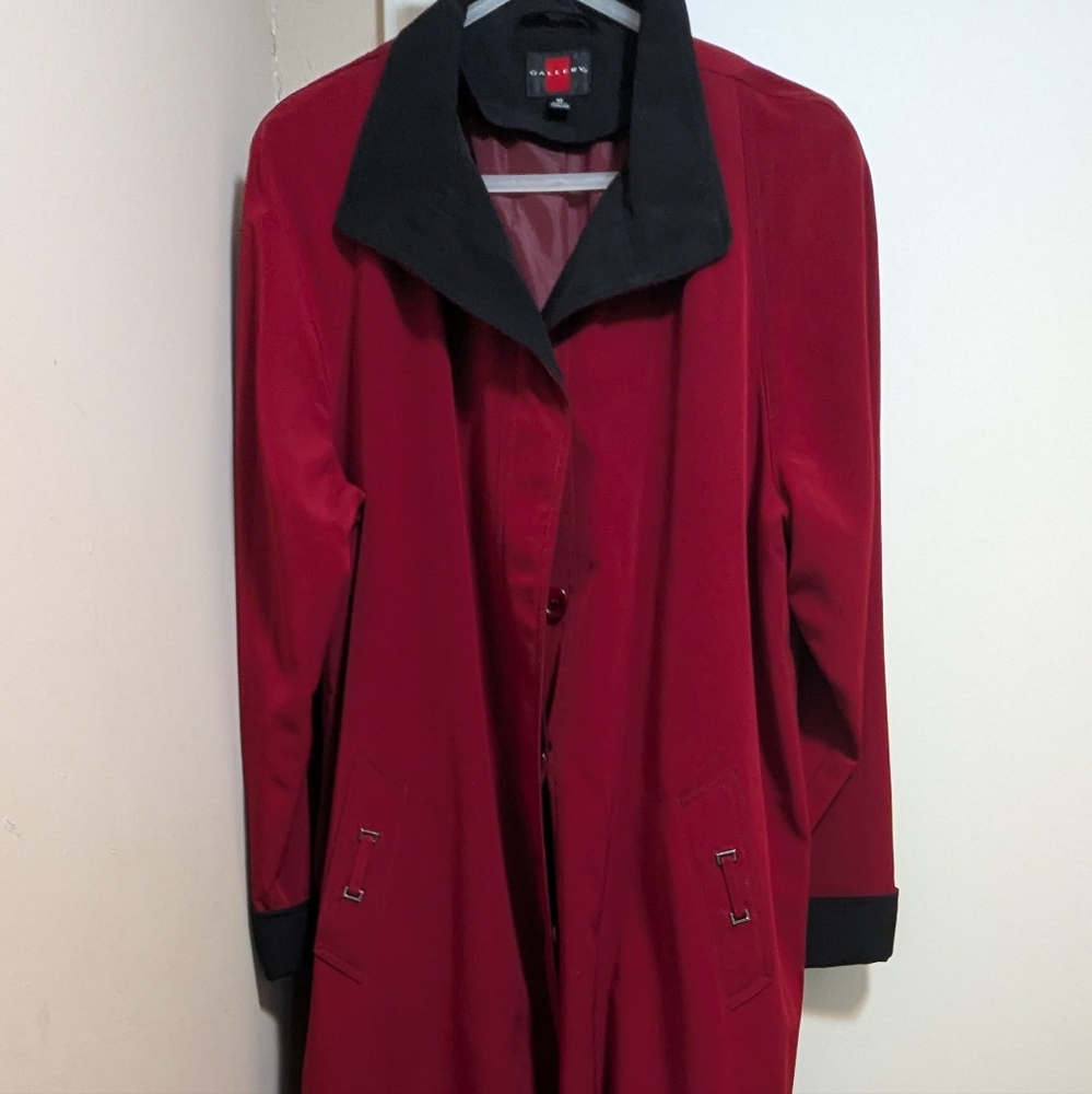 Burgundy Trench Coat